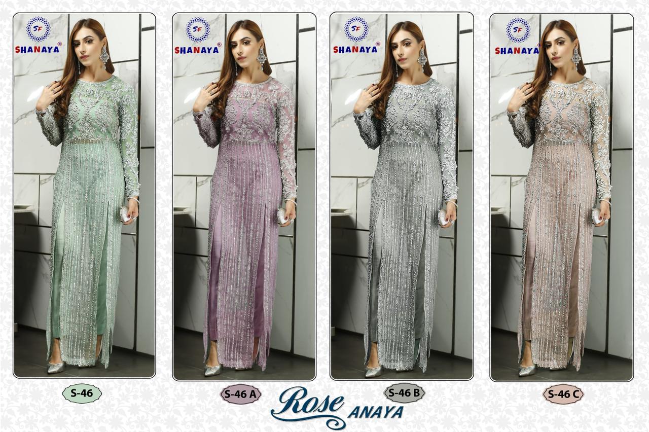 Shanaya Rose Anaya 46 Heavy Butterfly Net Festive Wear Pakistani Salwar Kameez Collection
